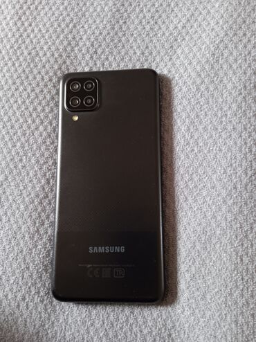 samsung z510: Samsung Galaxy A12, 128 GB, rəng - Qara, Barmaq izi, İki sim kartlı