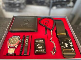 Setovi nakita: Rolex, Set: Ogrlica, Materijal: Koža — 15