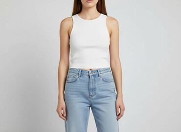 bluzki z muślinu bawełnianego: PULL&BEAR, Top damski, rozmiar L