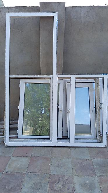 ucuz jaluzi perde: PVC qapı-pəncərə dəsti - Material: ağ rəngli PVC profillər - Şüşə — 2