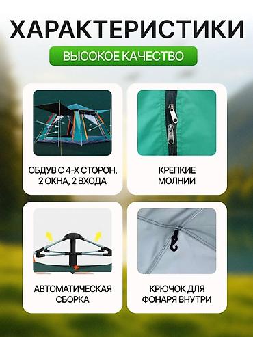 сетки: Туристическая палатка автоматическая Размер 240*240 Высота 154см В — 6