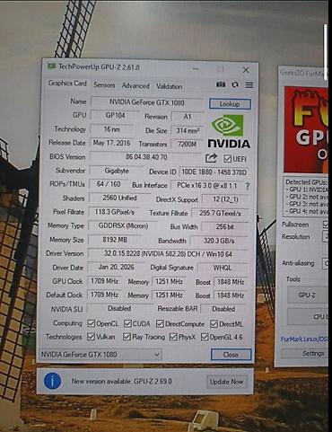 Видеокарта для ПК, Новый, Gigabyte, GeForce GTX, 8 ГБ — 4