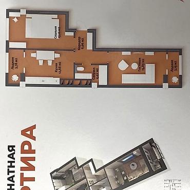 Продажа квартир: 2 комнаты, 63 м², Вефа ТЦ Элитка, 3 этаж, ПСО (под самоотделку) — 10
