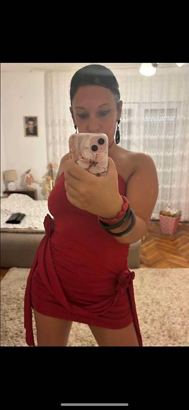 torbica u obliku srca: Potpuno nova crvena, sexy haljina, top, veze se oko vrata. Meni se ne — 8