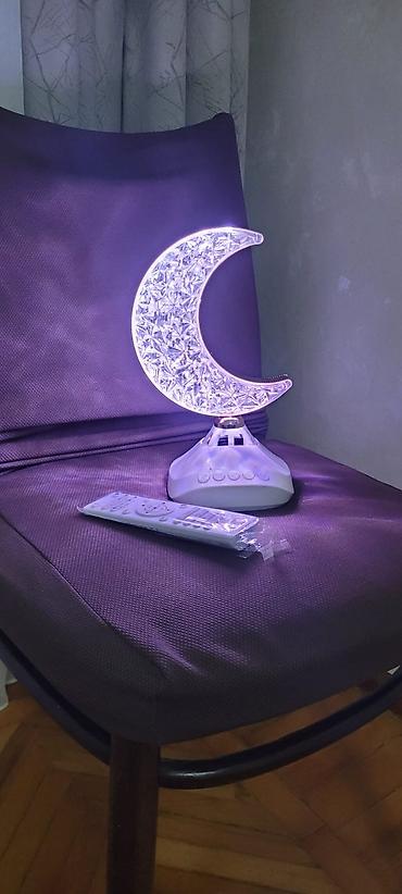 masaustu isiq: Aypara formalı LED masa lampası – pultla idarəetmə - Dizayn: Kristal — 6