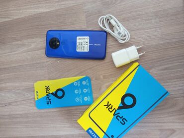 ноутбук баткен: Tecno Spark 6, 16 ГБ, цвет - Синий