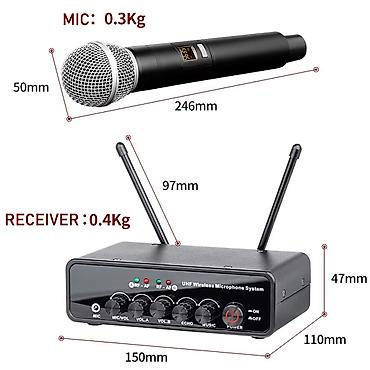 Микрофоны: Hi-Fi DSP подавление обратной связи (писка / гула) Беспроводная UHF — 10