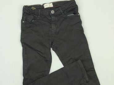 czarny top z guzikami: Jeans, Zara Kids, 7 years, 122, condition - Good