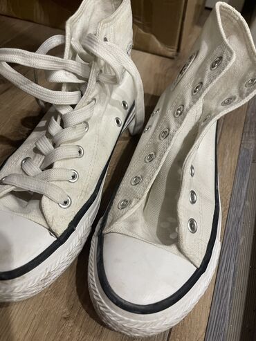 converse кеды мужские: Кроссовки, 37, Converse, Б/у, цвет - Белый, Самовывоз