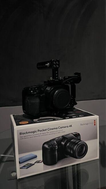 видеокамера blackmagic: Blackmagic 4K в отличном в рабочем состоянии в комплекте: - клетка