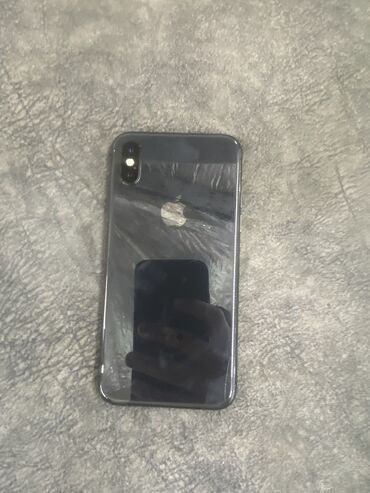 Apple iPhone: IPhone X, Б/у, 64 ГБ, Черный, Защитное стекло, Чехол, 100 %