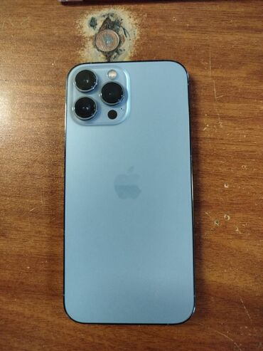 blue yeti: IPhone 13 Pro Max, 128 ГБ, Sierra Blue, Гарантия, Отпечаток пальца, Беспроводная зарядка