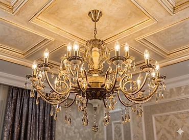 ucuz lusturler: Çılçıraq, 10 və daha çox lampa, Metal — 7
