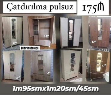 Sifarişlə mebel: Yeni, Açılan, 3 qapılı Dolab-asılqan