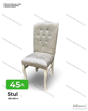 hundur stul: Stul – 40×45 sm - Yumşaq, parıltılı parça örtük - Hündür arxalı, romb — 1