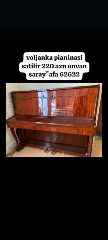 pianino scholze: Voljanka pianinasi satilir 220 azn unvan saray*afa 62622 (yalnız vapda