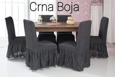 Posteljina: Rastegljiva navlaka za stolicu  CENA SETA 2590 DIN( 6 KOMADA) Kada — 1