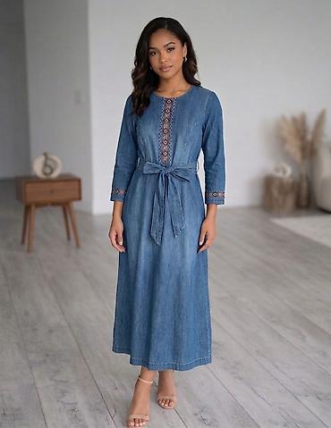 ag don: Denim maxi don — 1