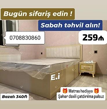 taxt kravat: Yeni, İkinəfərlik çarpayı, Matras ilə — 5