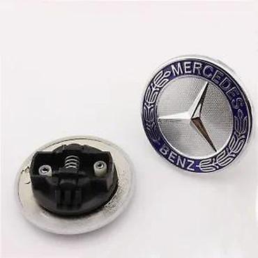 obe: Mercedes znak za haubu 57mm - metalni. Mercedes znak za haubu umesto — 9