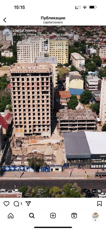 квартира с подселением вефа: 1 бөлмө, 42 кв. м, Элитка, 11 кабат, ПСО (өзү оңдоп түзөтүп бүтүү үчүн)