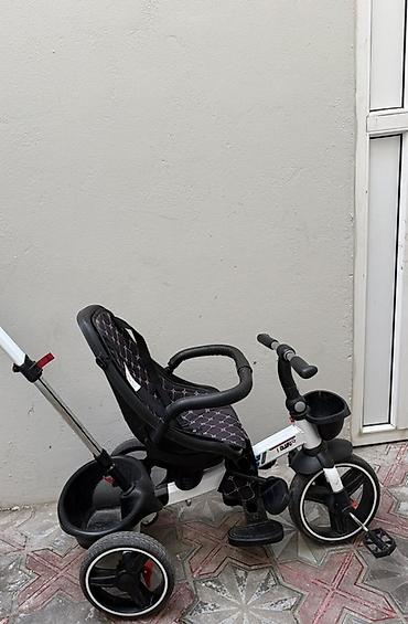 Uşaq üçtəkərli velosipedi – valideyn idarəetmə tutacaqlı model -