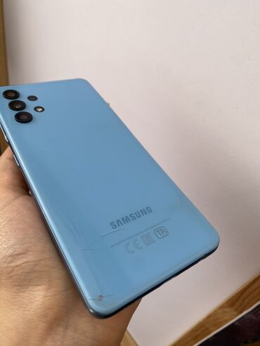 Samsung: Samsung Galaxy A32, 64 ГБ, цвет - Голубой, Отпечаток пальца, Две SIM карты