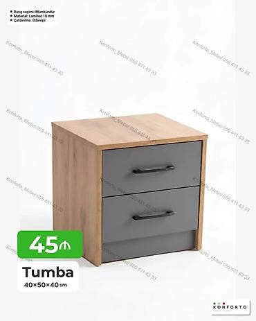 tumbalar: Tumba – 40×50×40 sm - İki çekmecəli komod/tumba - Korpus: ağac — 1