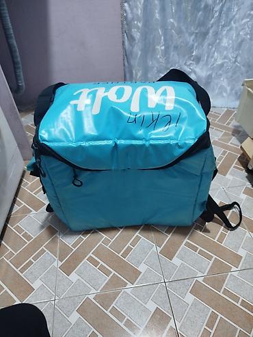 Biznes üçün avadanlıq: Wolt “Partner” termo çatdırılma çantası - Rəng: firuzə-mavi, üzərində — 4