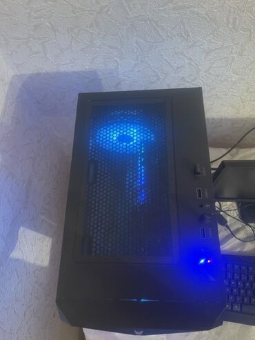klaviatura gaming: RGB işıqlı Gaming/Ofis Stolüstü Kompüter Sistemi - Korpus: Mesh ön
