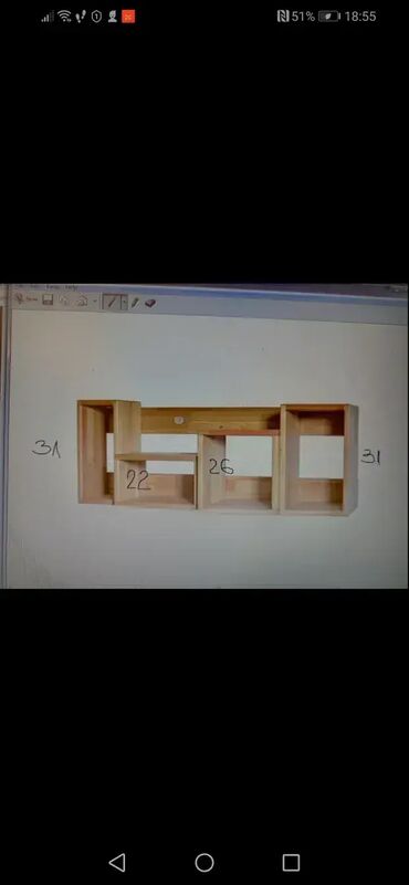 Police: Polica 22 Materijal: Izrađena od Univera debljine 18mm u Sorano Hrast — 8