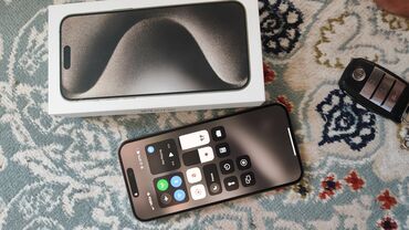 айфон 15 бу цена: IPhone 15 Pro Max, Колдонулган, 256 ГБ, Natural Titanium, Коргоочу айнек, Каптама, Куту, 88 %