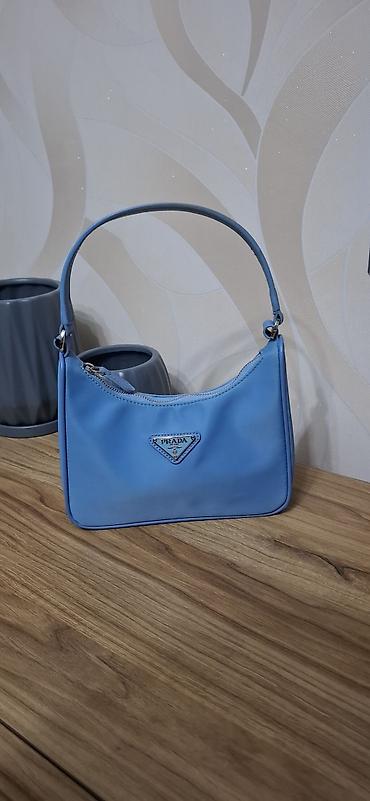 Сумки: Məhsul: Prada mini çiyin çantası - Model: Hobo/Baguette stilində mini — 2