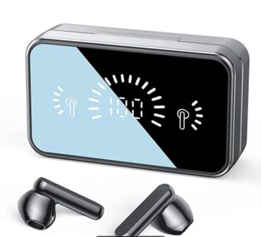 Аксессуары для ПК: Беспроводные TWS-наушники с зарядным кейсом и LED‑индикацией -