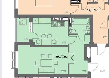 Продажа домов: 1 комната, 41 м², Элитка, 3 этаж, ПСО (под самоотделку)