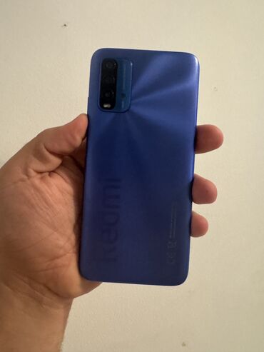 xiaomi mi4s gold: Xiaomi Redmi 9T, 4 GB, rəng - Göy, 
 Barmaq izi