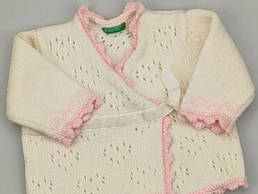 biały sweterek dla niemowlaka: Kardigan, 0-3 m, stan - Dobry