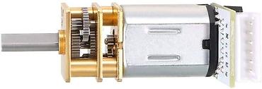 NovaMax Enkoderli 6V 150 RPM Mikro DC Motor Motorun arxa hissəsində