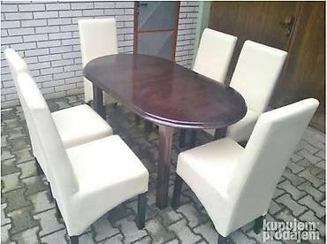 Stolice: Tapacirane trpezarijske stolice – više komada - Model: visoko — 8