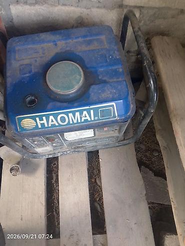 Электротовары: HAOMAI benzin generatoru Texniki xüsusiyyətlər (etiketdən): - Maks — 2