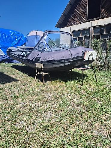 Охота и рыбалка: Надувная лодка RiverBoats с мотором Tohatsu, 18 л.с (Япония) Лодка — 2
