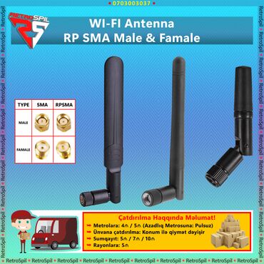 Prosessorlar: Wifi Antenna Hər cürəsi var böyük balaca Qiymət 2 ədədə görə