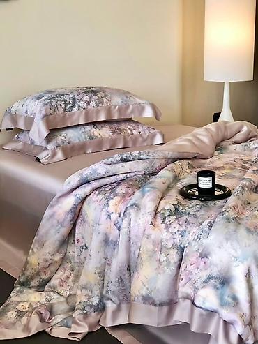 bed sheets: Постельное белье из тенселя | Премиум качество | Евро комплект — 1