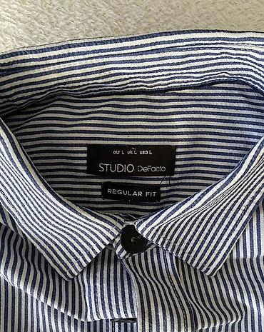 dugi kaputi: Muška košulja Studio DeFacto – Regular Fit - Model: Regular Fit - — 1