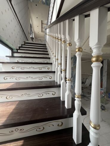 Деревянные лестницы: Лестница Лестница Тепкич буйрутма менен жазайбыз шаар ичи жеткируу — 7