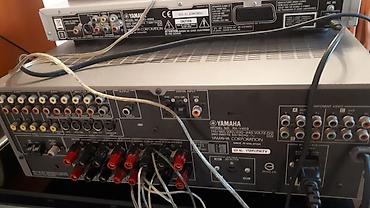 yamaha hs: Yamaha ev kinoteatrı komplekti - AV resiver: Yamaha RX-V459 (Natural — 2