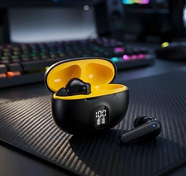 pubg uc pulsuz: Yeni Simsiz (Bluetooth) Qulaqcıqlar, rəng - Qara — 5