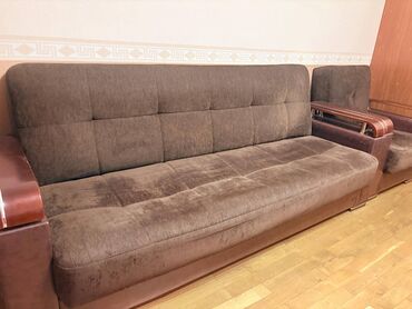 Divan və masa dəstləri: İşlənmiş, Klassik divan, 2 kreslo, Bazalı, Açılan