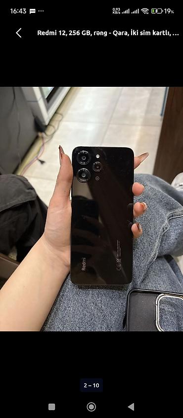 adapter qoruyucu: Redmi 12, 256 GB, rəng - Qara, İki sim kartlı — 1