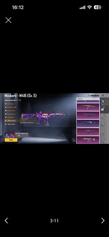 Masaüstü oyunlar: Pubg mobile hesab satisi✅ Hesab//66 Level 24 silah m4 maskara 5 — 2